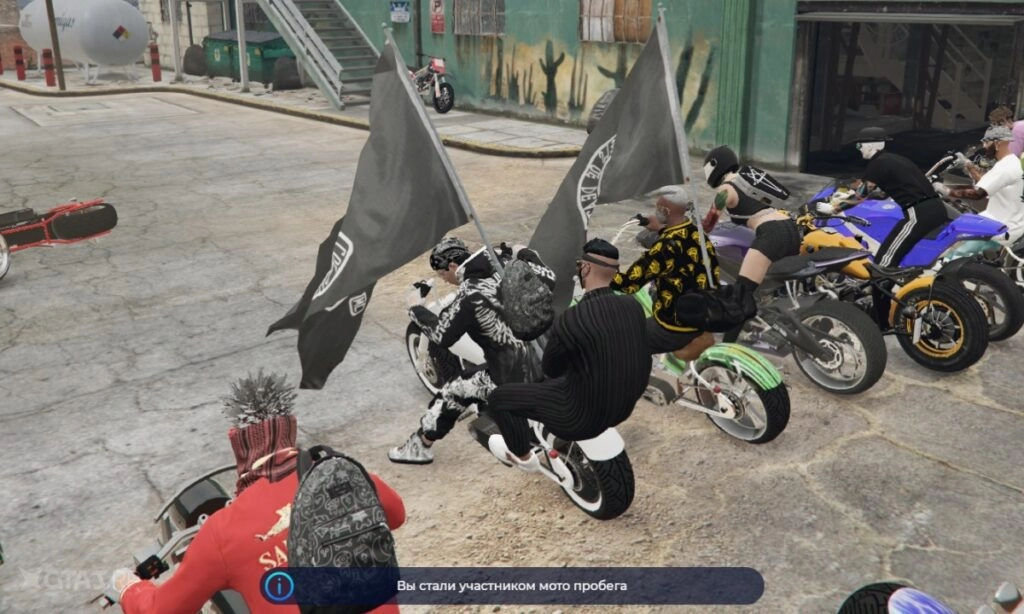 Мотопробег пассажир